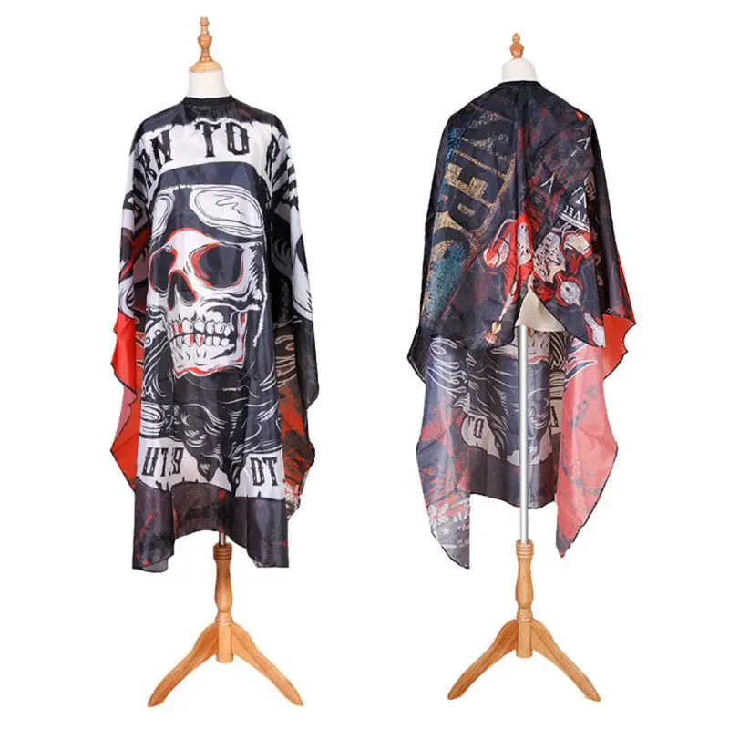 Череп ткань для парикмахерской накидка из полиэстера стрижки Волос Стайлинг