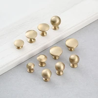 spherical round brass drawer pulls handles dresser cabinet door knob home kitchen hardware
