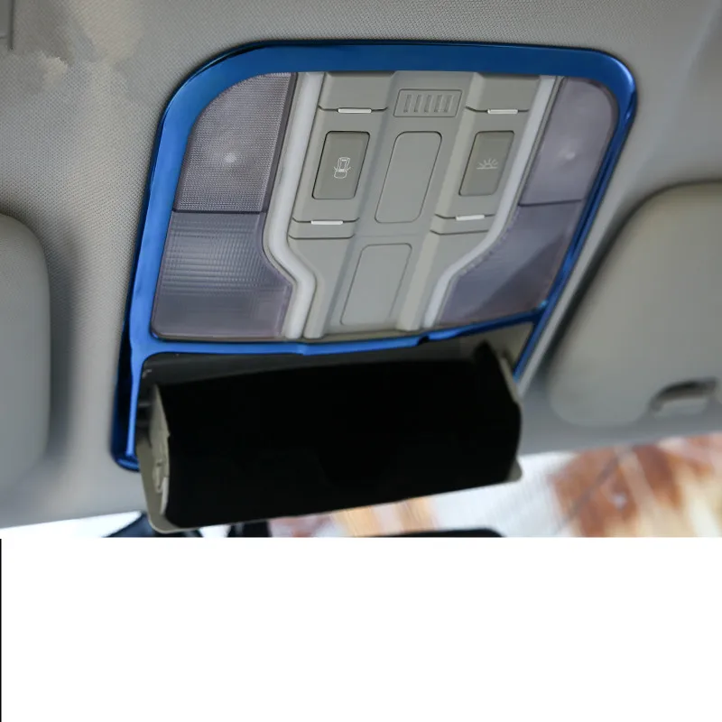 Голубая/черная декоративная рамка из нержавеющей стали для переднего