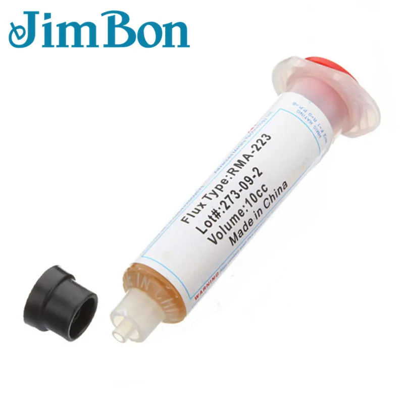 

JimBon 10cc Solder PCB SMD Soldering Paste Flux Grease RMA223 RMA-223 For Chips Computer Phone LED BGA SMD PGA PCB