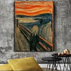 Классическая абстрактная картина маслом Edvard Munch Cry на холсте, Настенная картина для гостиной, Декор
