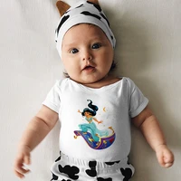 disney printing newborn bodysuits white black infant clothes loose kawaii and comfortable toddler romper 0 24m harajuku style