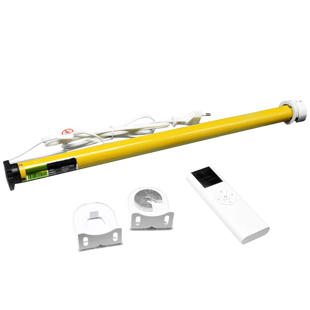 

100-240V Remote Control Window Visor Office Easy Install Industrial Electric Soft Roller Shade Motor Tubular Accessories Repair