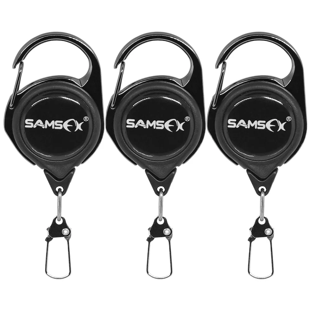 SAMSFX инструменты для ловли нахлыстом Zinger Ретрактор экстрактор держатель троса выдвижная катушка клип эмблема рыбка держатель снасти Аксессуары