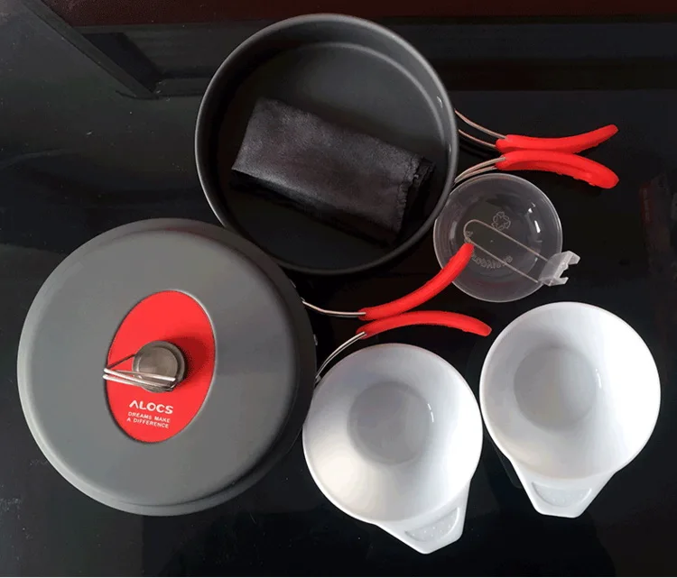 ALOCS Сверхлегкий туристический столовый инструмент для кемпинга набор пикника