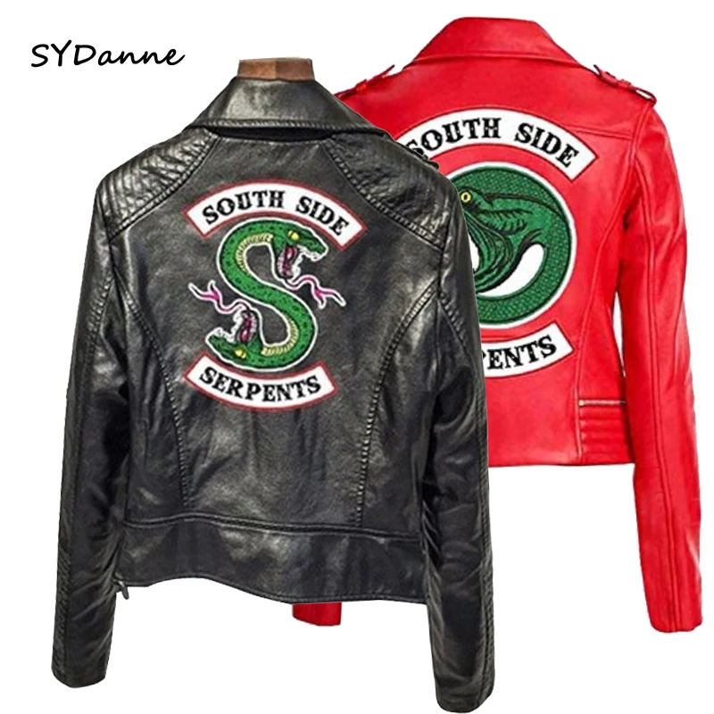 Куртка Riverdale South Side пальто из искусственной кожи Женское для женщин и