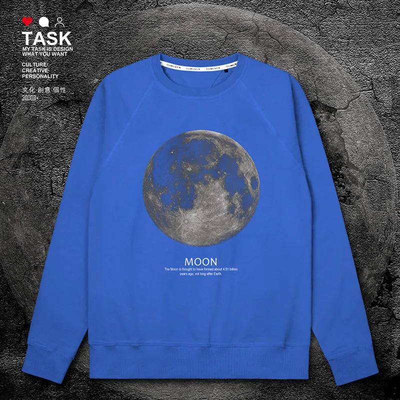 

Galactic astronauts real moon moon moon satellite mens hoodies Sportswear winter sweatshirt long sleeve autumn clothes