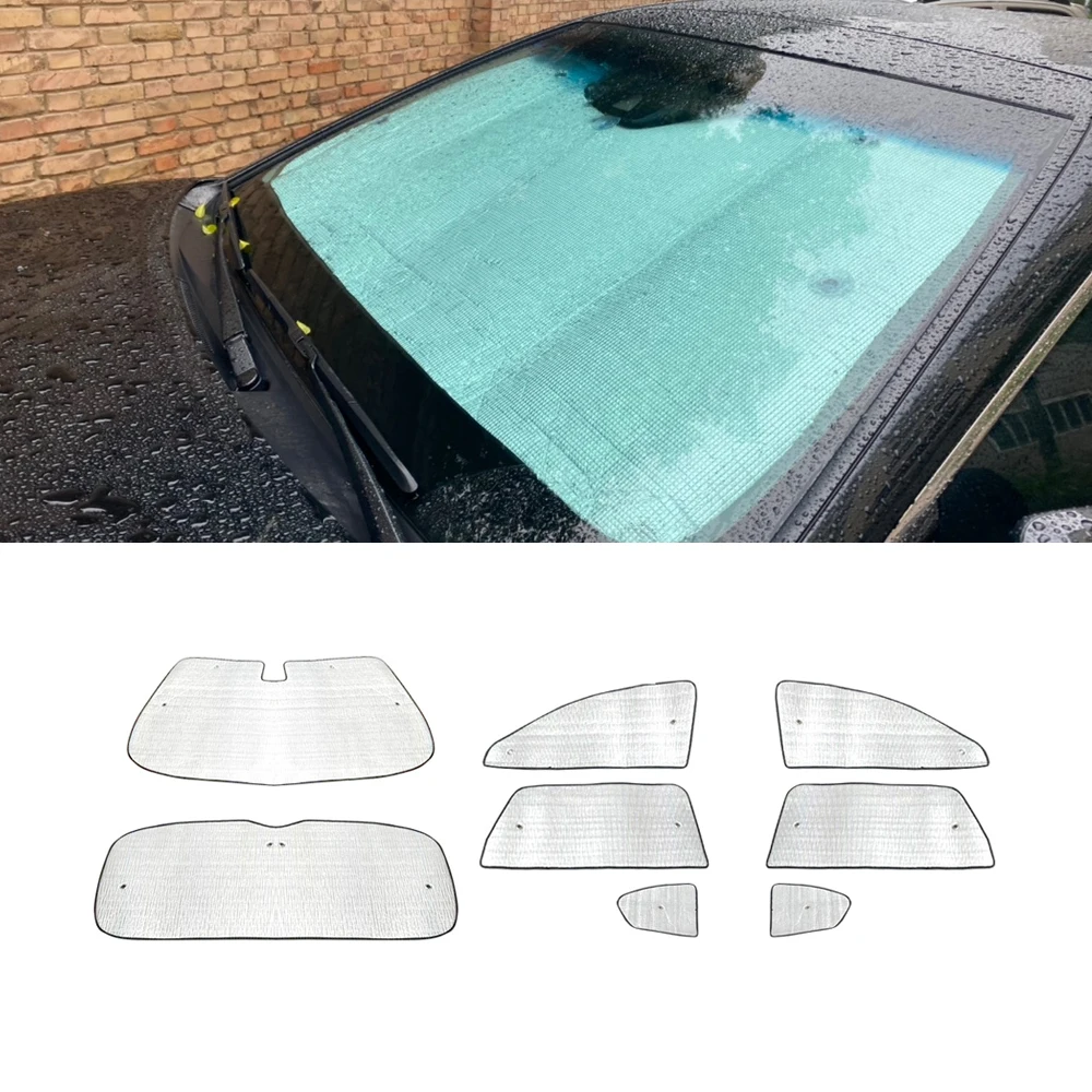 

For 2012-2017 Toyota Camry XV50 Car Windshield Sun Shade UV Shield Cover Heat Insulation Front Side Windows Interior Protection