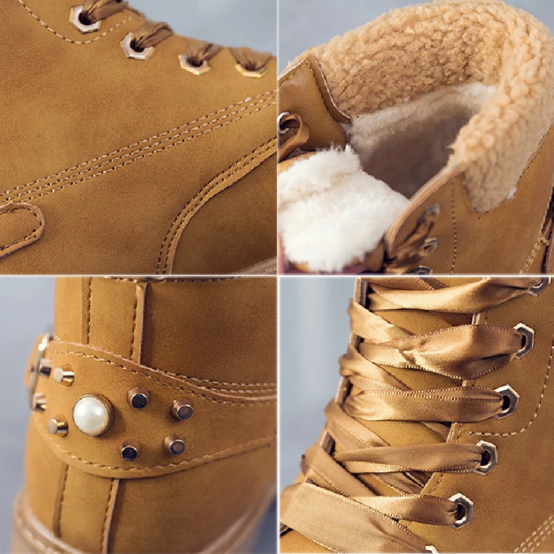 Осенне-зимние женские Ботинки Martin на толстой шнуровке крутые Женские однотонные