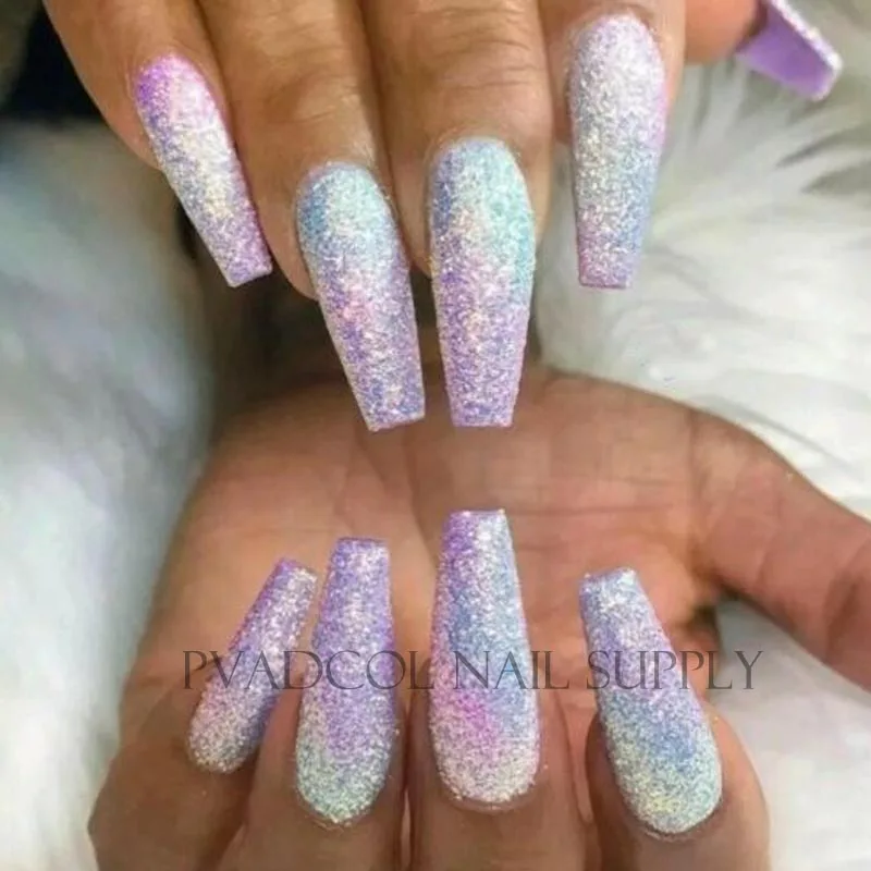 Аврора &quotРусалка&quot Nail Art Блеск порошок пыли ультра тонкого помола мерцание