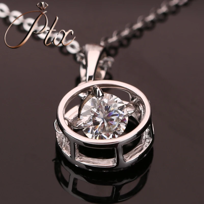 Серьги гвоздики из белого золота круглой формы с муассанитом в готическом