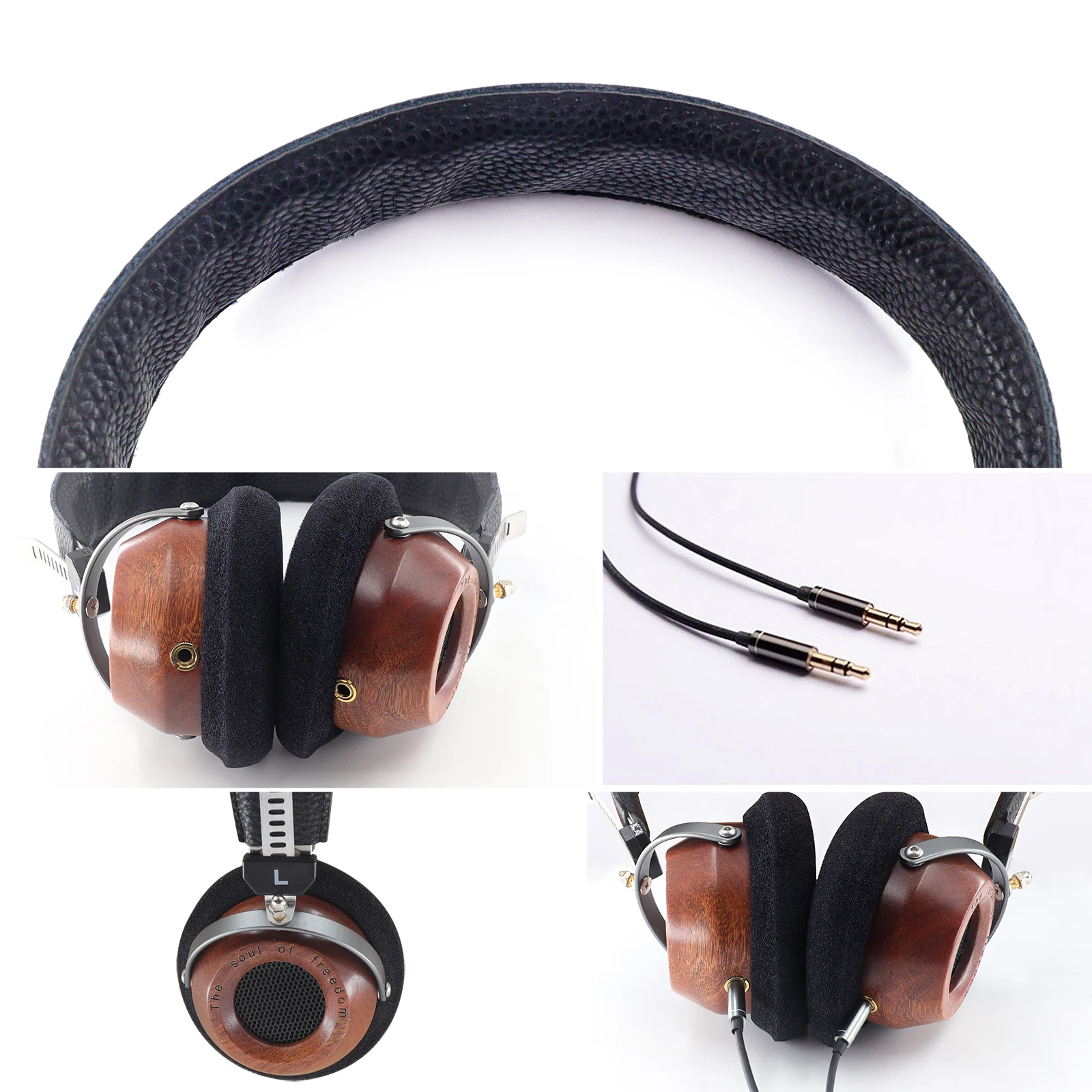 Полуоткрытые стереонаушники OKCSC M1 Wooden HiFi сделай сам наушники-вкладыши 57 мм