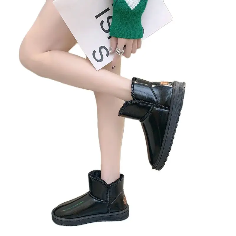 

Новый стиль 2021 осень и зима модные и популярные Стильные женские ботильоны теплые и удобные плюшевые женские ботильоны