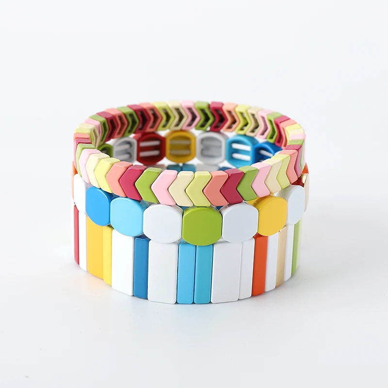 G.YCX Мексиканская стрела эмаль плитки браслет Мужчины Женщины ручной работы