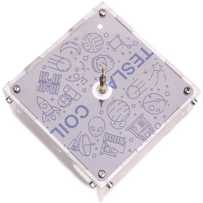 Дуговой генератор Тесла катушка Bluetooth Музыка музыкальная шкатулка искусственная