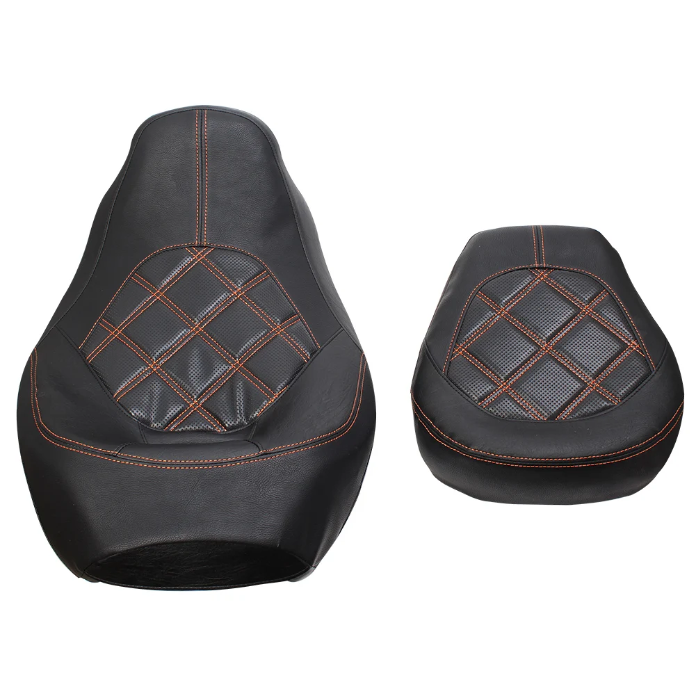 

Motorcycle Low-Profile Driver Passenger Seat For Harley Touring Street Glide CVO Road King Special FLTRX FLTRXS 2009-2021