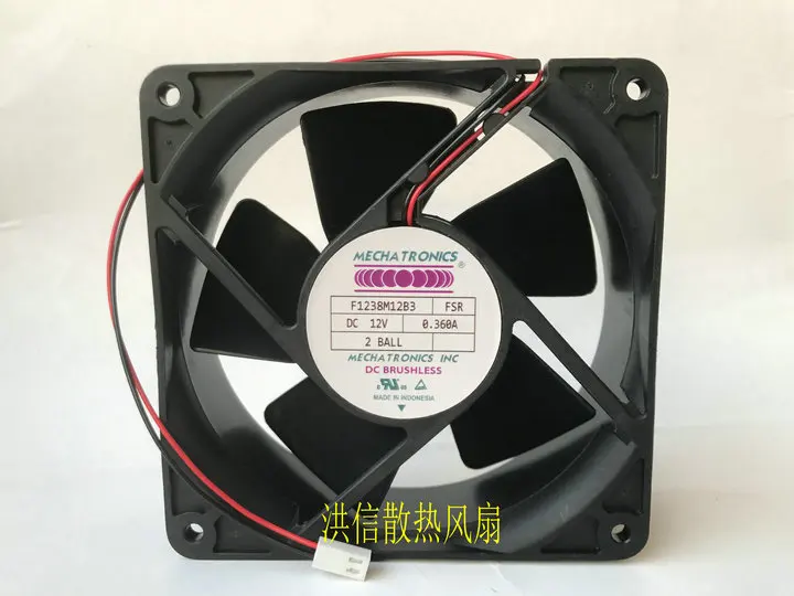 

Original 12038 F1238M12B3 DC12V 0.360A 12CM cooling fan