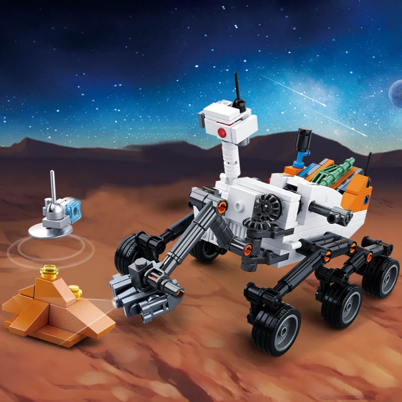 Космическая станция ракета лунный космический корабль фигурки модель