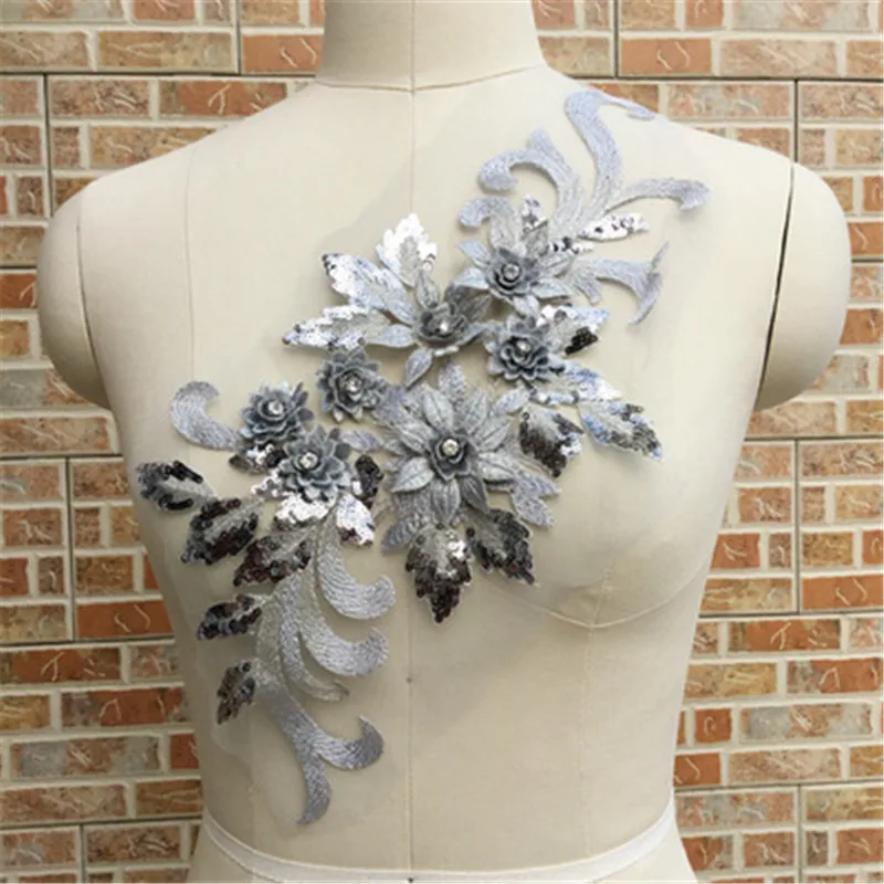 3D трехмерное плюс алмазное кружевное платье с цветочным узором сценическое