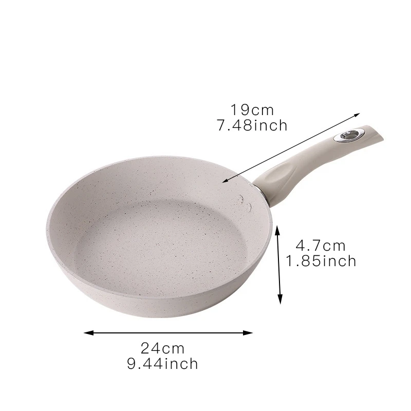 Антипригарная открытая сковорода для жарки яиц стейка гриль омлета блинов