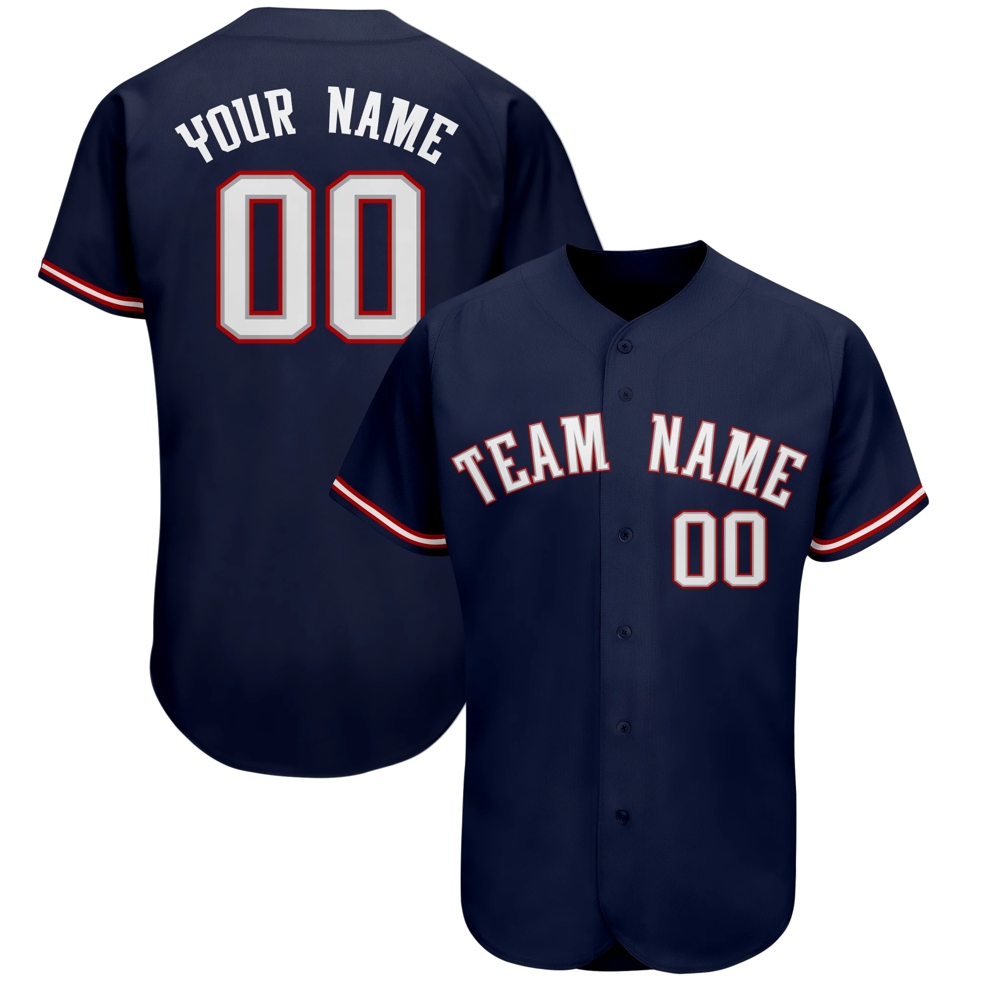 Custom Baseball Jersey Printing Make Your Own Shirts Personalized Team Uniform Softball Game Training Shirt For Men/Children