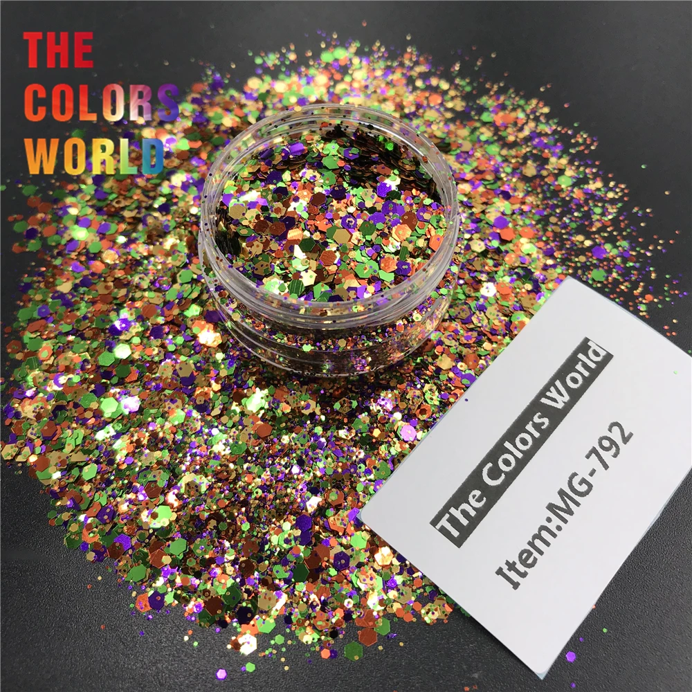 Микс для карнавала Марди Гра украшения ногтей с блестками из смолы вечерние