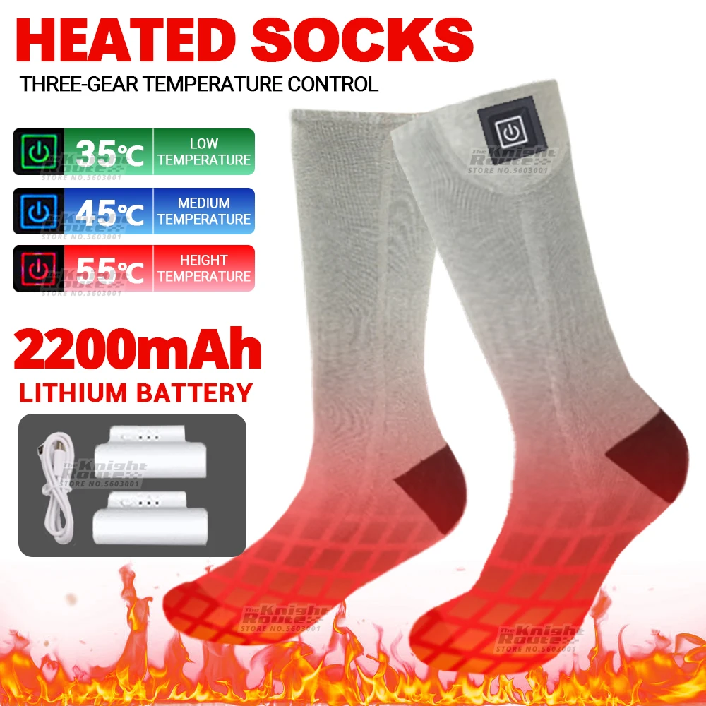 

Self-heating Magnetic Socks Men's Heated Socks USB Heating Winter Sport Outdoor Socks Warm Thermal Cotton Ski Hiking Hunting