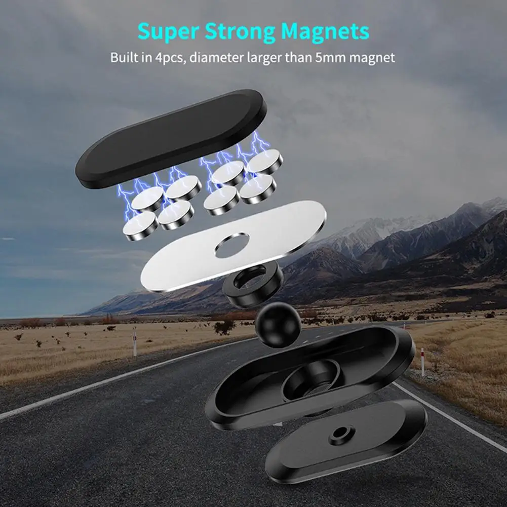 Mobile Phone Storage Hook Cross-Border 360 Rotating Magnetic Bracket Car Sticker GPS Holder Strong Viscosity | Автомобили и