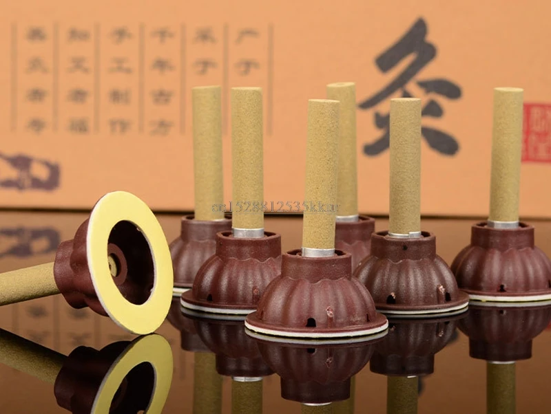 

Moxa Candle Moxibustion Tube Paste Self-Stick Acupuncture Points Massager 50pcs/lot Mini Moxa Moxibustion Acupoint Sticking