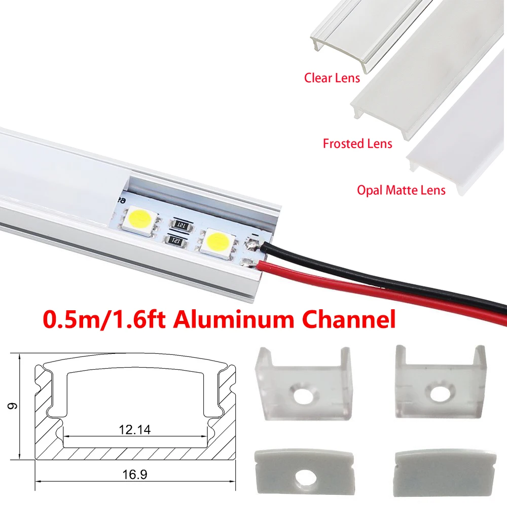 0 5 м светодиодный алюминиевый профиль супер тонкий встраиваемый без фланца с