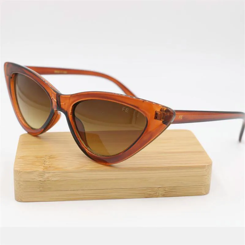 Лидер продаж треугольные солнцезащитные очки кошачий глаз для женщин и мужчин