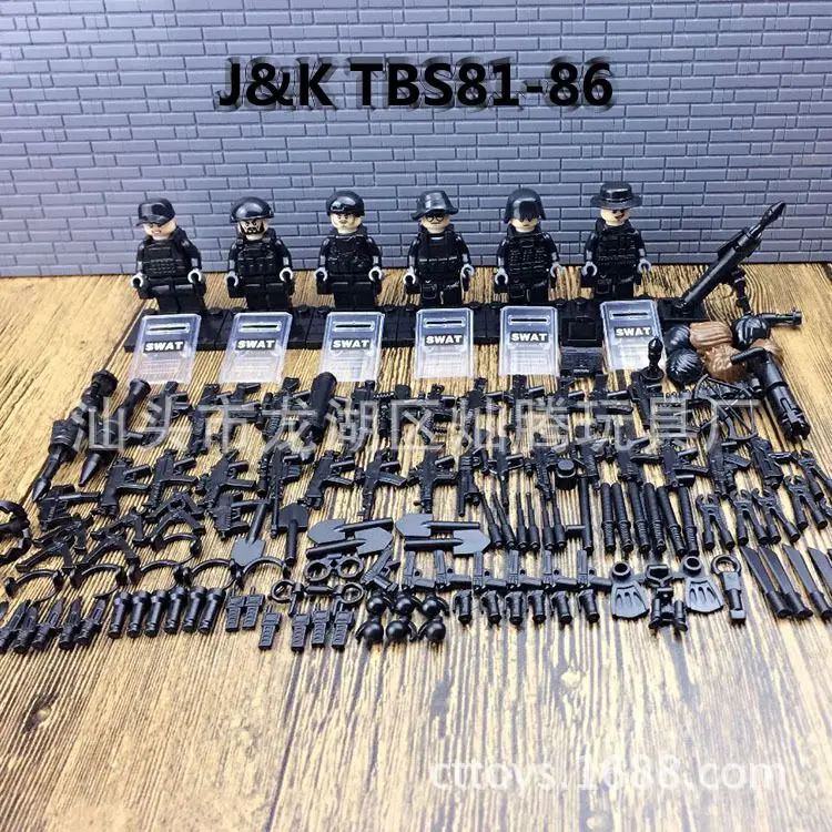 Новые 6 шт. Современные Военные военные силы SWAT джунгли лабиринт мини сенсы