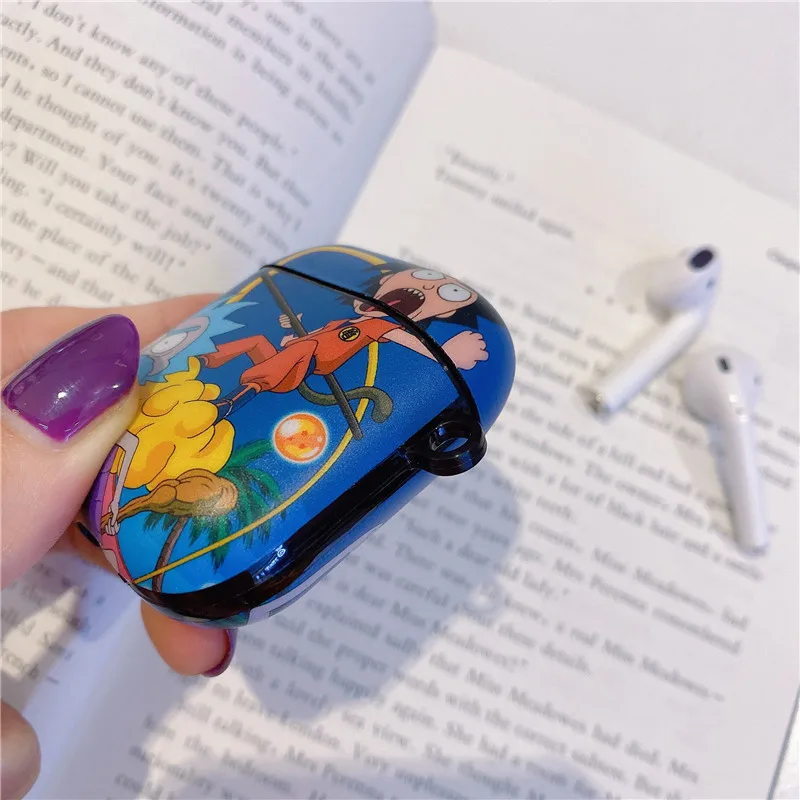 Рик Санчез и Морти Смит кроссовер Dragon Ball чехол для наушников для Apple Airpods 1/2 Мягкий ТПУ защитный чехол для наушников чехол s