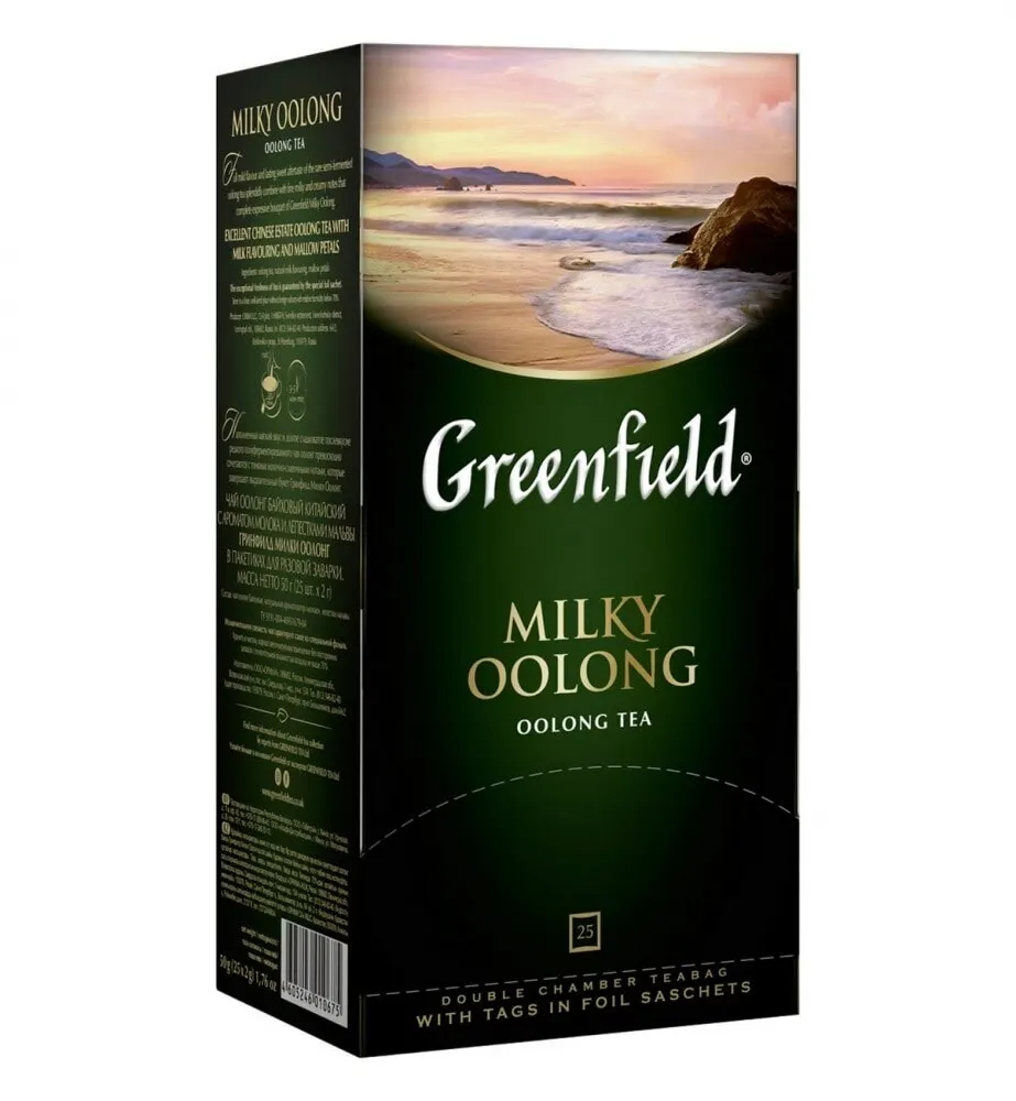 Чай Greenfield &quotMilky Oolong&quot зеленый с добавками 25 пакетиков| |