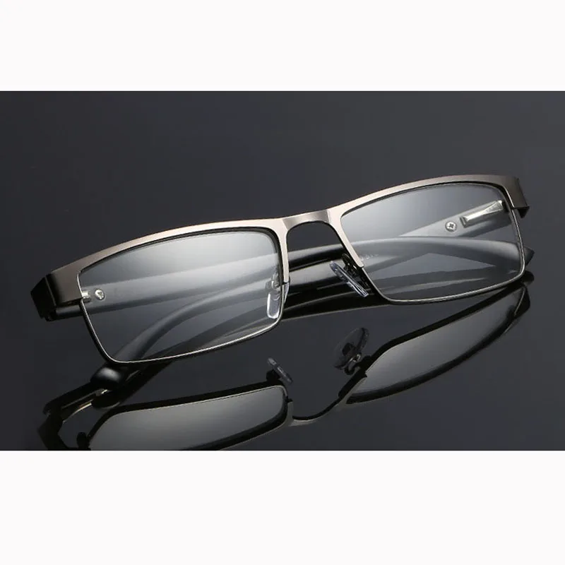 

High Quality MEN Titanium Reading Glasses Alloy Eyeglasses Non Spherical 12 Layer Coated Lenses Reading Glasses for Men Women