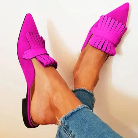 

40-43 Women's flat heel tassel sandals