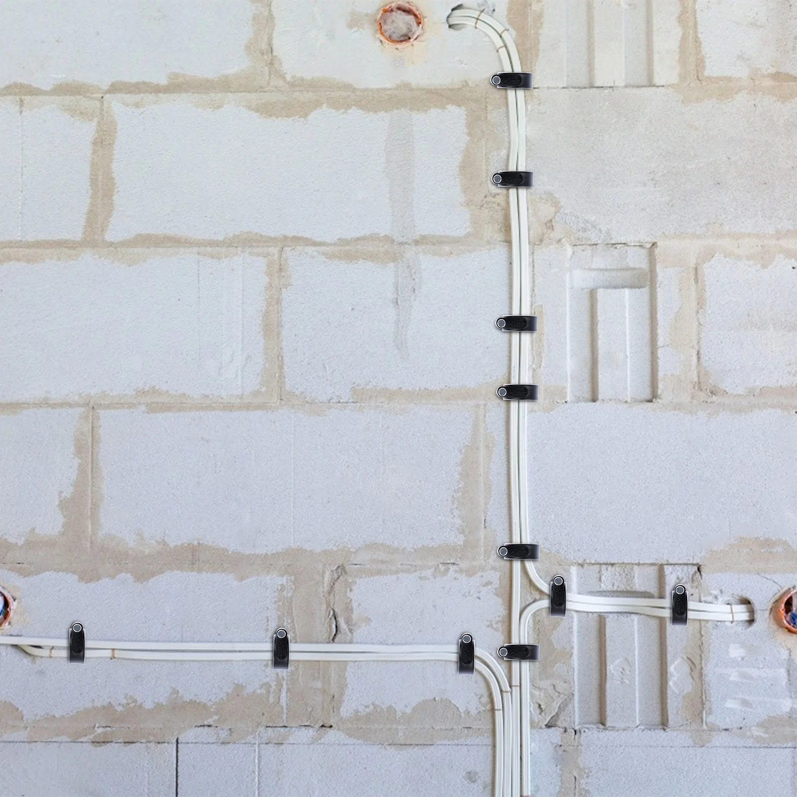 Пластиковый зажим для кабеля провода телефонной линии фиксатор-органайзер