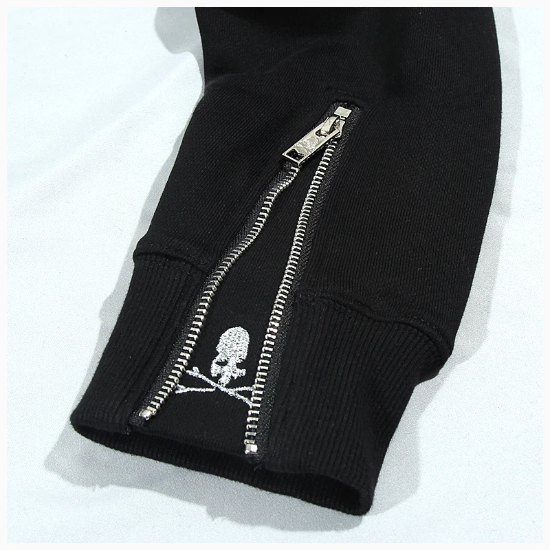 

2020 Autumn New Golden embroidered skull hoodie men's MMJ Japanese street casual long sleeve high street trendy hoodie for women