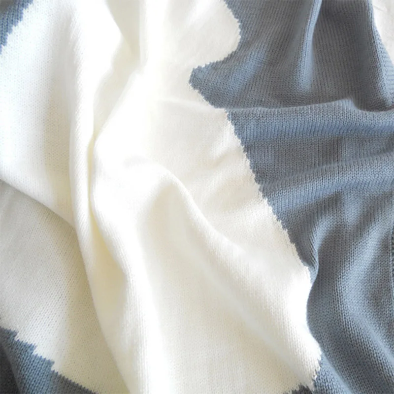 Детские одеяла мягкая накидка с милыми кроличьими ушками 3D вязаный детский