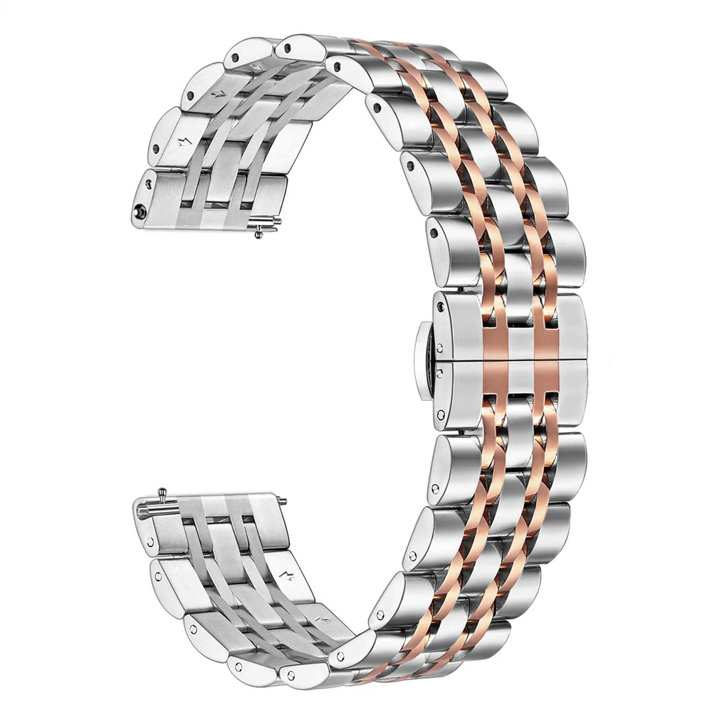 

20mm 22mm Stainless Steel Metal Bracelet for Samsung Galaxy Watch4 Classic 46mm 42mm Band/Galaxy Watch 4 3 44mm 40mm 45mm Strap