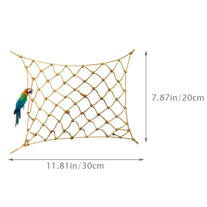 Большая сделка птица качели пеньковая веревка попугай окунь скалолазание сетка