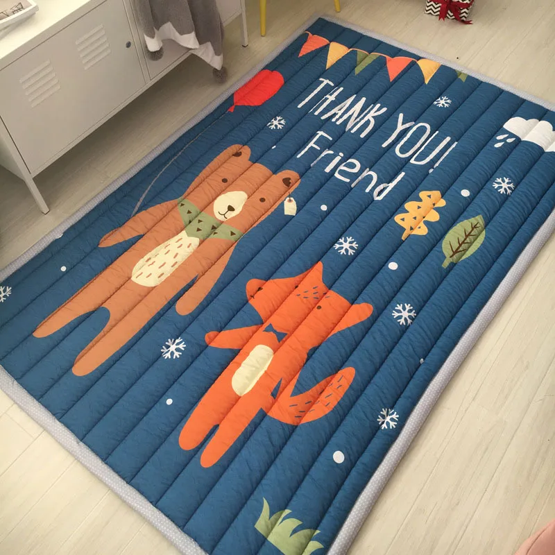 Детский коврик, игровой коврик, Детский ковер, детский игровой коврик, 140X195X3 см, машинная стирка, коврики для гостиной, противоскользящая спальня, 55X76 дюймов - Цвет: 8