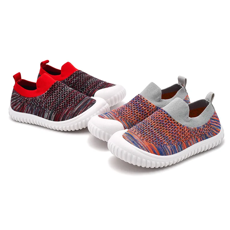 

Baby Walking Shoes Classic Knit Toddler Shoes Loafer Slip On Boys Girls Sneakers for Little Kids Breathable Casual Socks Shoes