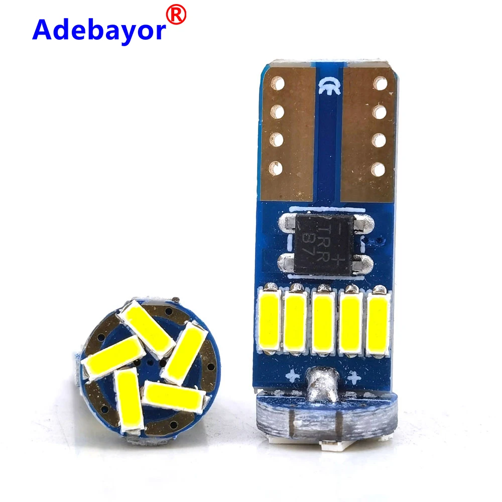 100 шт. T10 15 SMD 4014 светодиодные чипы W5W 194 стайлинга автомобилей клиновидные боковые