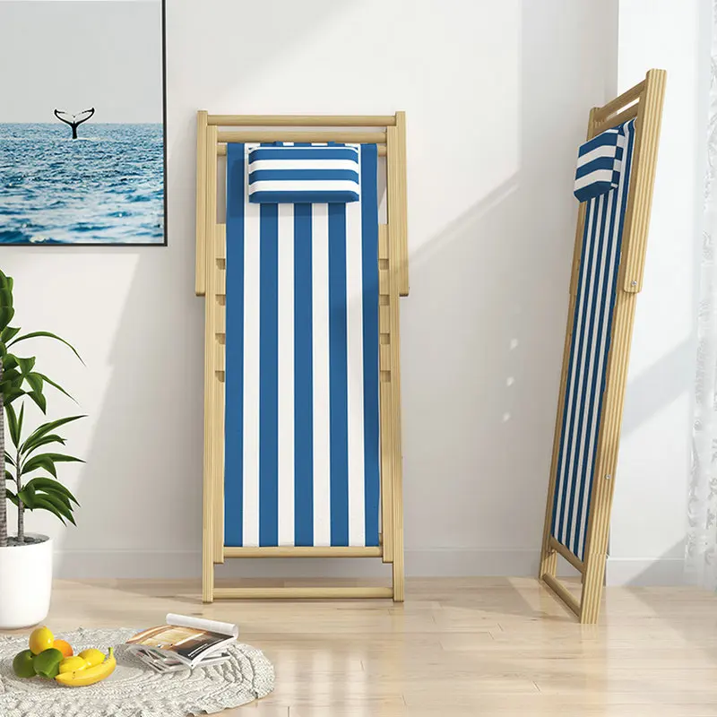 저렴한 단단한 나무 해변 의자 접이식 캔버스 안락 의자 야외 휴대용 팔걸이 접는 의자, 점심 휴식 레저 발코니 사용 가능