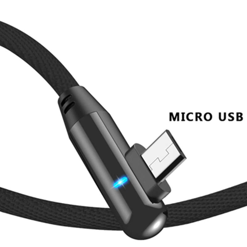Черный USB Micro кабель 2 м USB для samsung S7 Xiaomi Redmi 5 6 Pro шнур для передачи данных Быстрая зарядка USB для Redmi Note 5 Pro Android Micro кабель - Цвет: Черный