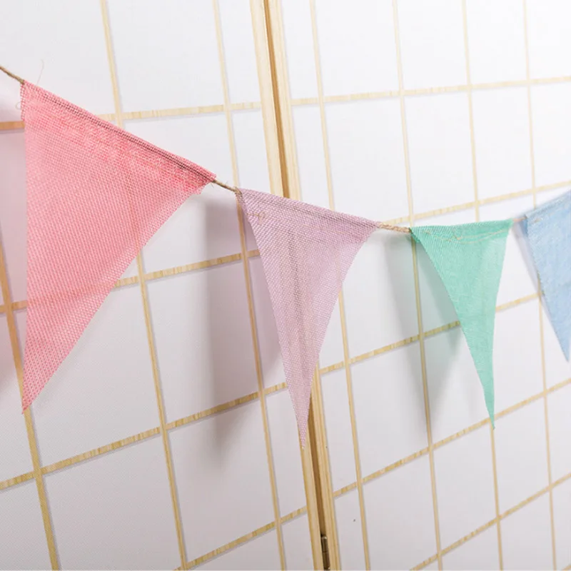 Флажки декор для будущей матери свадьбы баннеры гирлянда из хлопчатобумажной