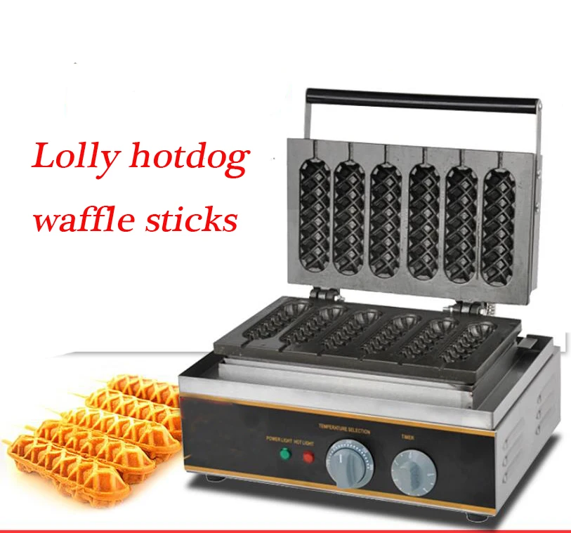 Бесплатная доставка коммерческая электрическая вафельница 110 В 220 машина для
