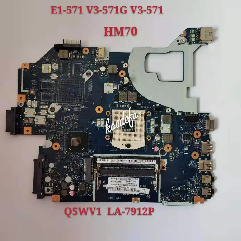 Q5WV1 LA-7912P Mainboard For Acer E1-571G V3-571G V3-571 NV56R PC Motherboard NBC1F11001 HM70 DDR3 100% Test Word Ok