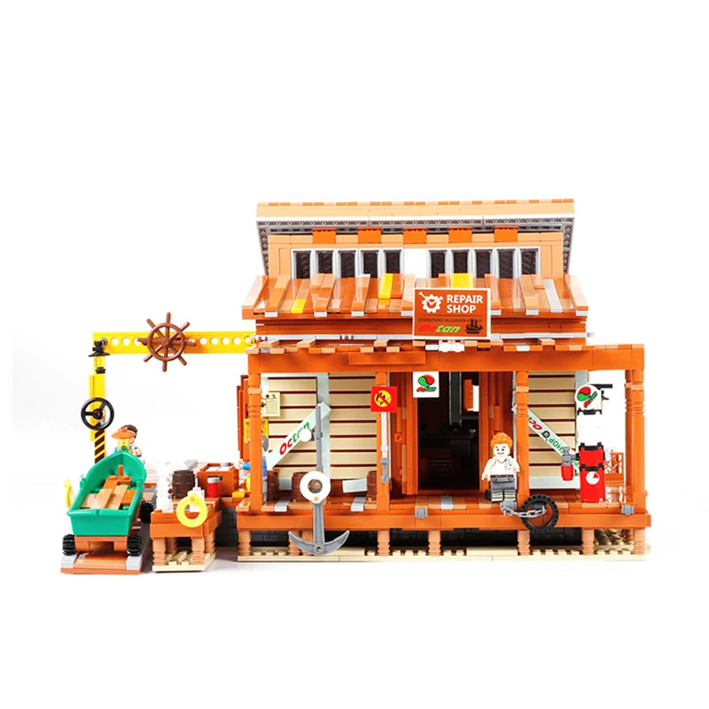 Новинка 2020 16050 старый Рыболовный магазин рыбацкий домик Чайка творческие идеи